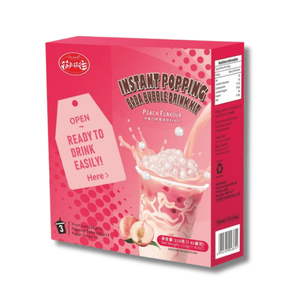 KLKW Pfirsich Popping Bubble Tea Set 210 g - MAOMAO