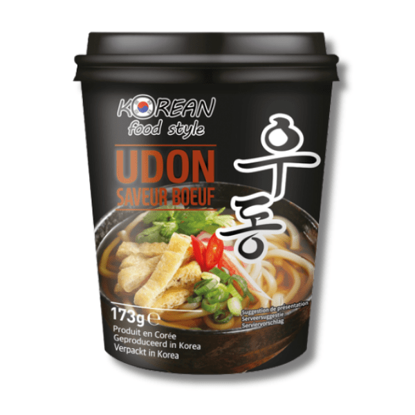 KOREAN FOOD STYLE Vorgekochte Nudeln Rindfleischgeschmack 173g - MAOMAO