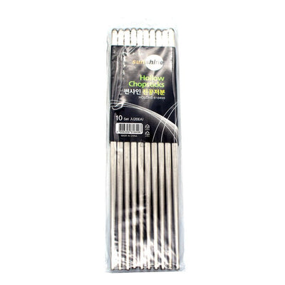 Korean Stainless Steel Chopsticks 10 Pairs