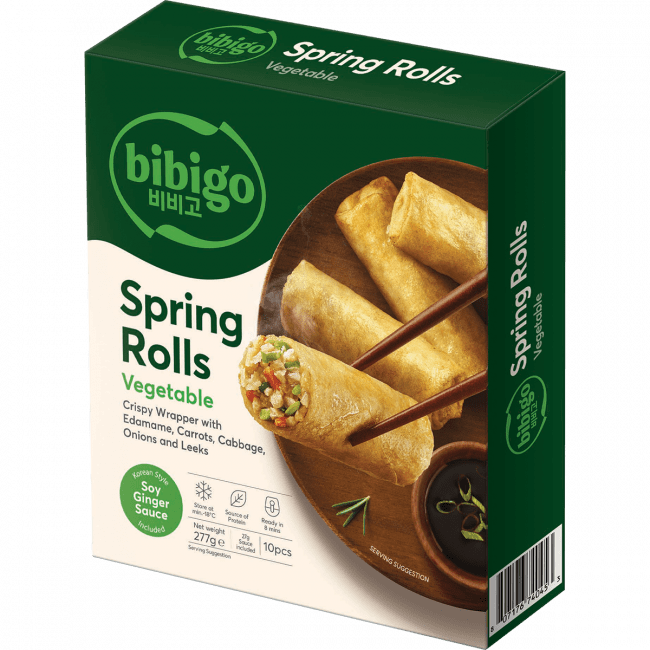 (CW) BIBIGO Vegetable Spring Rolls 277g (10 pcs)