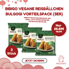(KW) BIBIGO Vegane Reisbällchen Bulgogi Vorteilspack (3er) Bild 2