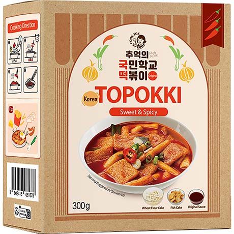 (KW) COOKTOK Tteokbokki Kit Scharf & Süß 300g