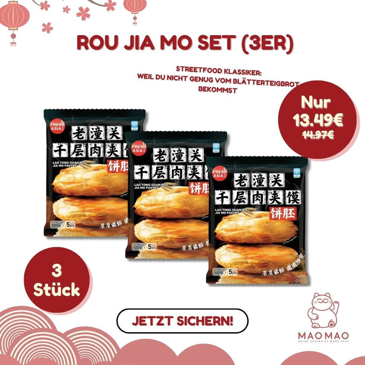(KW) FRESHASIA Rou Jia Mo Chinesischer Burger Vorteilspack (3er) - MAOMAO