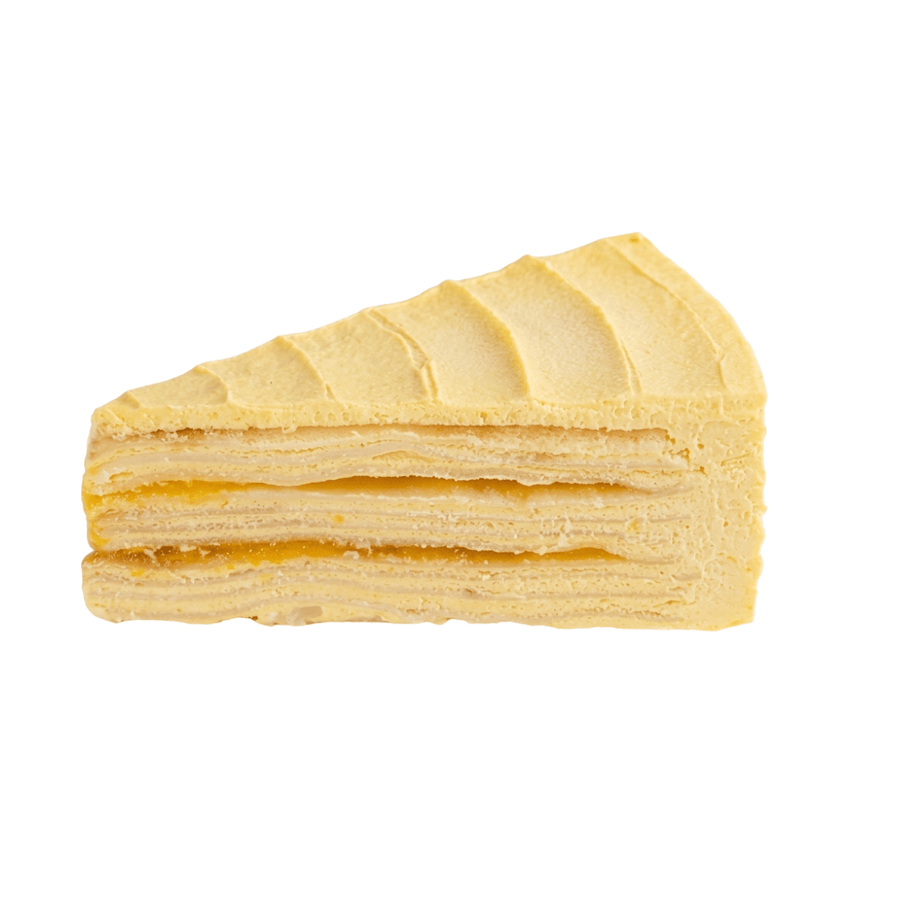 (KW) FRESHASIA Veganer Mango Mille-Crêpe-Kuchen 475g (95g x 5 Stück) - MAOMAO