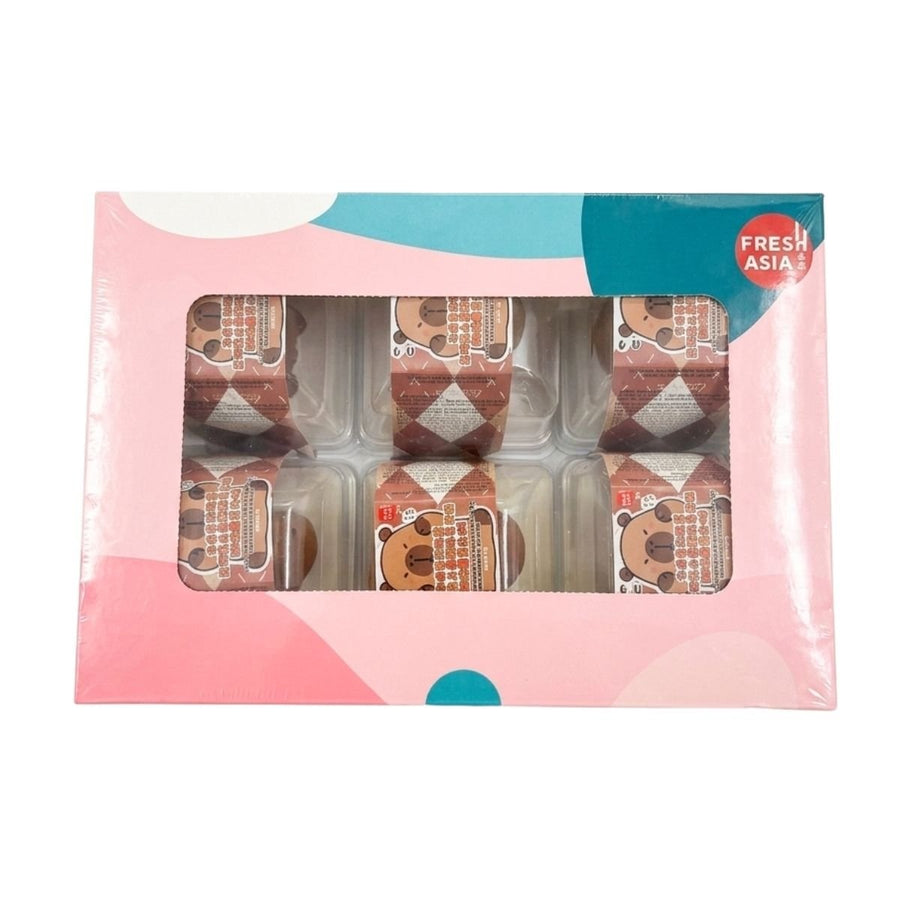 (KW) FRESHASIA Veganes Schoko-Mousse mit Fruchtfüllung 450g (75g x 6 Stück) - MAOMAO