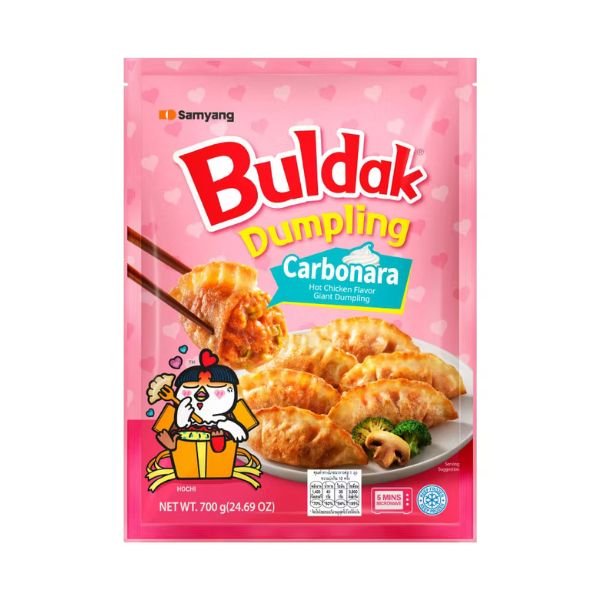 (KW) SAMYANG Hot Chicken Carbonara Gyoza Teigtasche 700g