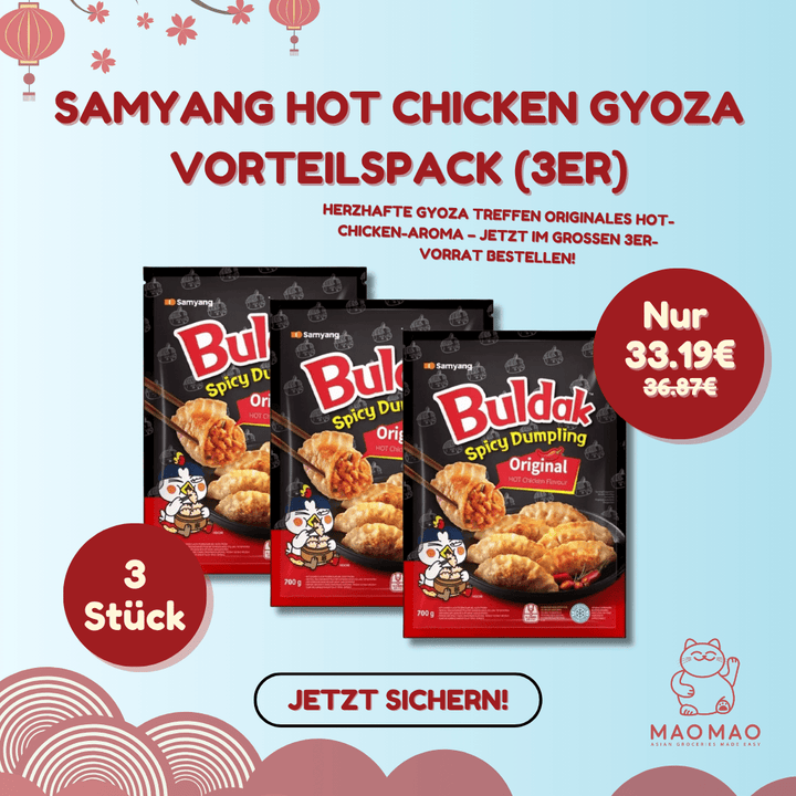 (KW) SAMYANG Hot Chicken Gyoza Teigtasche Vorteilspack (3er) - MAOMAO
