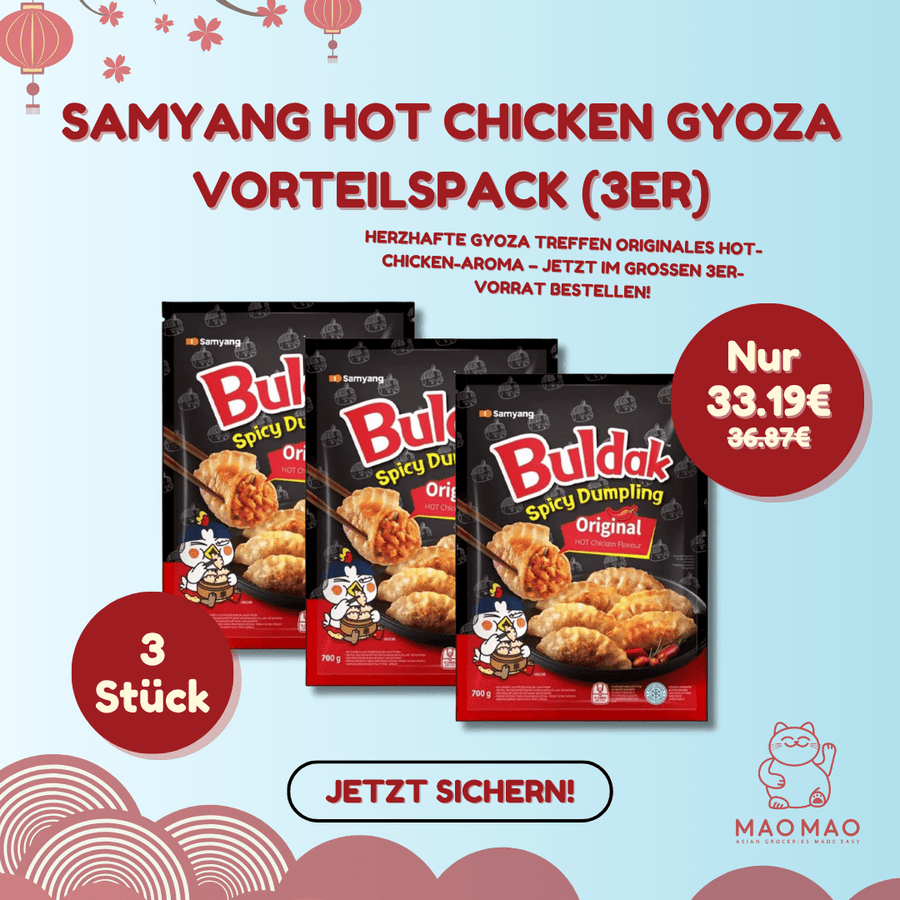 (KW) SAMYANG Hot Chicken Gyoza Teigtasche Vorteilspack (3er) - MAOMAO