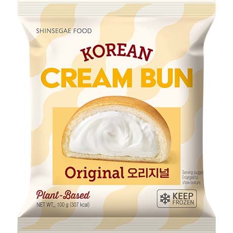 (KW) SHINSEGAE FOOD Koreanische Cream Buns Original (Vegan) 100g - MAOMAO