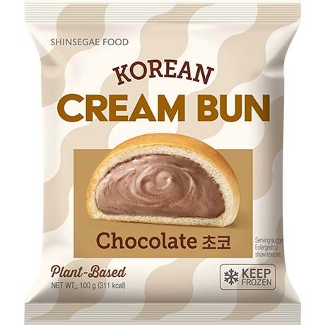 (KW) SHINSEGAE FOOD Koreanische Cream Buns Schokolade (Vegan) 100g - MAOMAO