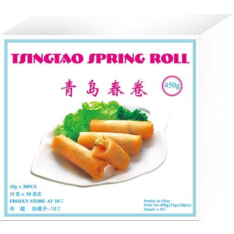 (KW) TSINGTAO Frühlingsrollen mit Gemüse 450g (30x15g)