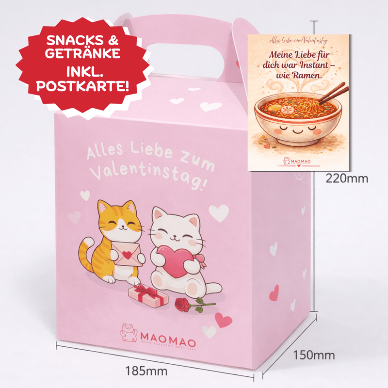 Limitiertes DIY Valentinstags-Set inkl. Postkarte „Meine Liebe für dich war Instant – wie Ramen.“