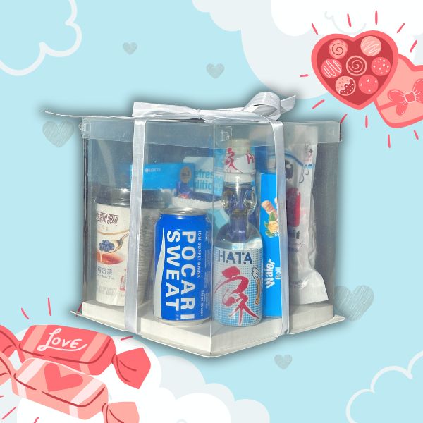 Limitiertes perfektes Set in Blau zum Valentinstag mit DIY - Geschenkbox - MAOMAO