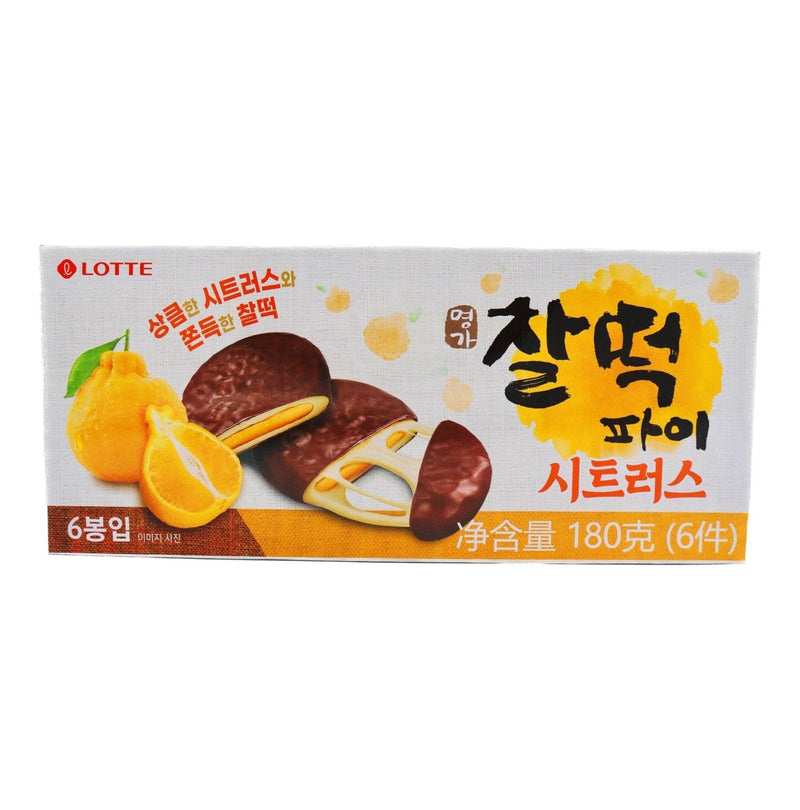 LOTTE Citrus Sticky Rice Cake (6 pieces) 180g
