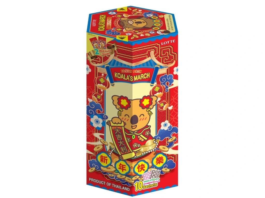 LOTTE Koala's March Biskuit Neujahrs Edition Schokolade & Erdbeere 195g - MAOMAO
