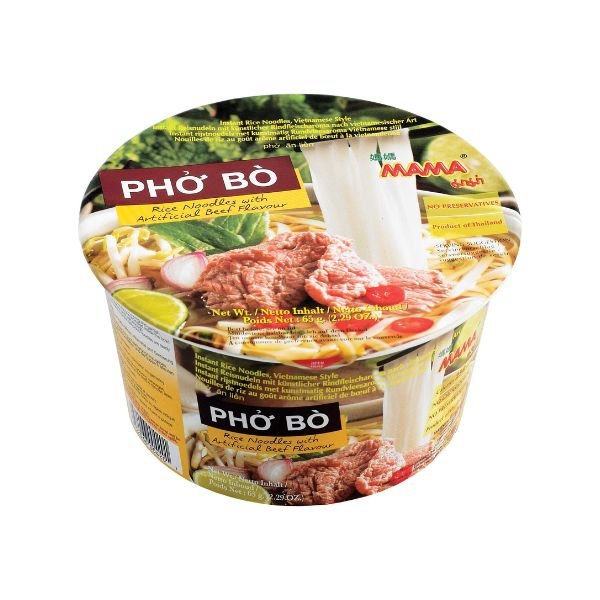 Mama Rind MAMA Instant Reisnudeln Schüssel Pho Bo (Rind) 65gonline kaufen | – MAOMAO