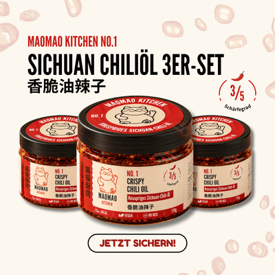 MAOMAO KITCHEN Sichuan Chiliöl 3er-Set