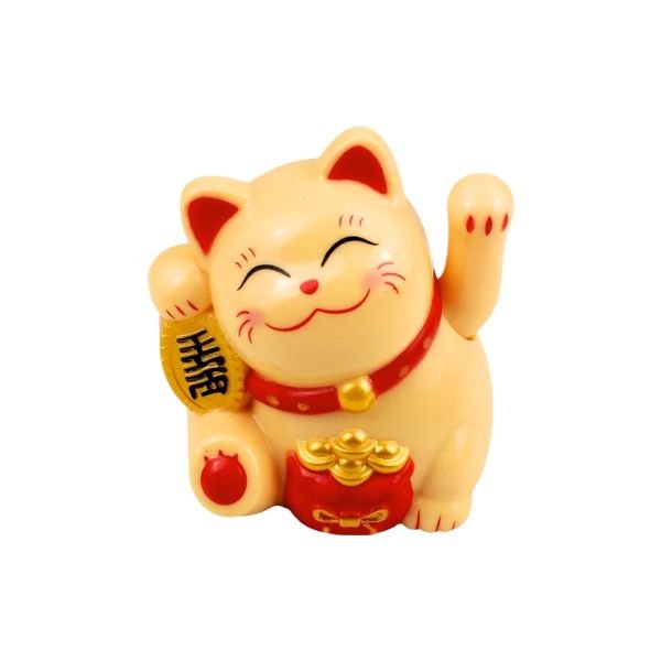 迷你招财猫太阳能（黄色）
