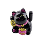 Mini Lucky Cat Solar Power Black Bild 1