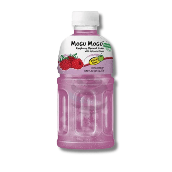 MOGU MOGU Raspberry Drink with Nata De Coco 320ml (SINGLE USE)