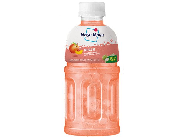 MOGU MOGU Peach Drink with Nata De Coco 320ml (DISPOSABLE)