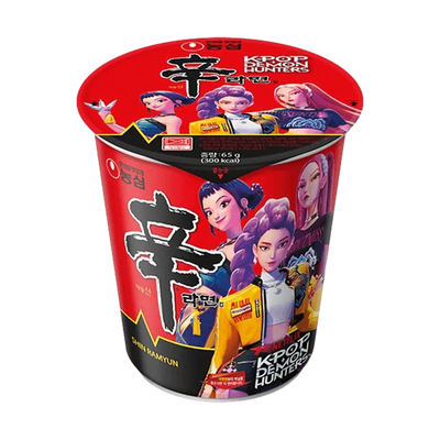 NUR 1 EURO K-Pop Demon Hunters x NONG SHIM Instant Cup Nudeln Shin Ramyun 68g  - 3 Stück Max pro Bestellung