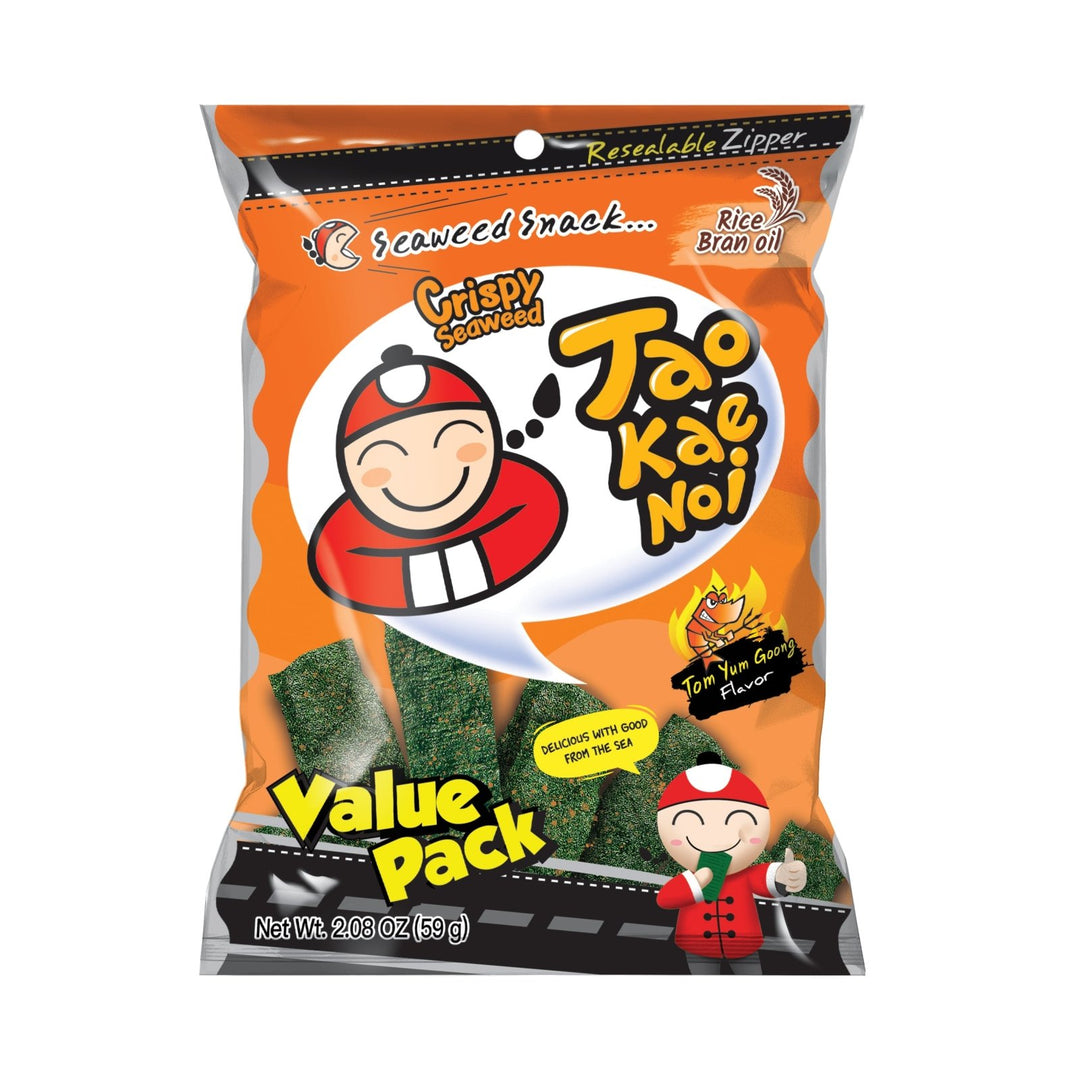 NUR 1 CENT TAOKAENOI Knuspriger Seetang Tom Yum Goong 59g - 2 Stück Max pro Bestellung - MAOMAO