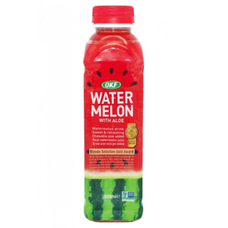 OKF Aloe Vera Drink Watermelon 500ml (DISPOSABLE)