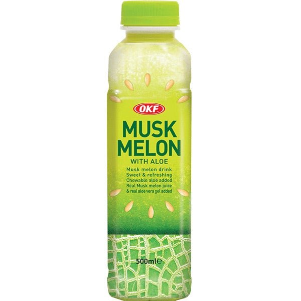 OKF Aloe Vera Drink Honeydew Melon 500ml (DISPOSABLE)