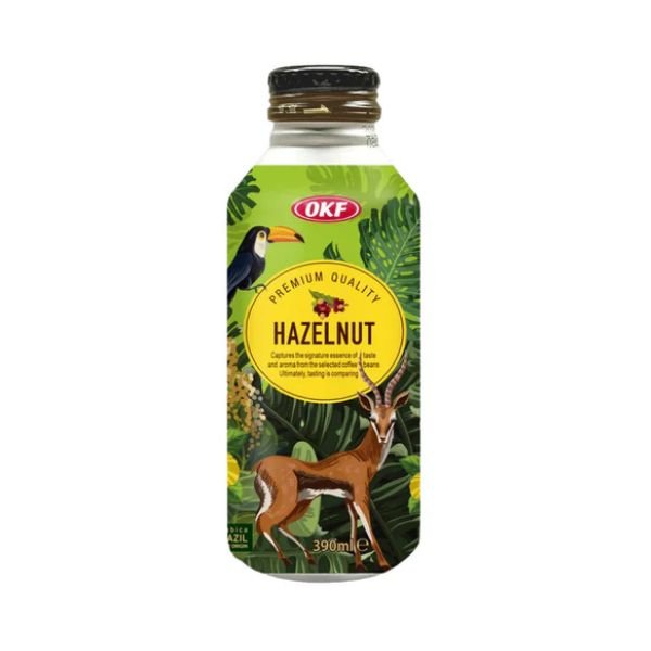OKF Premium Coffee Hazelnut 390ml (DISPOSABLE)