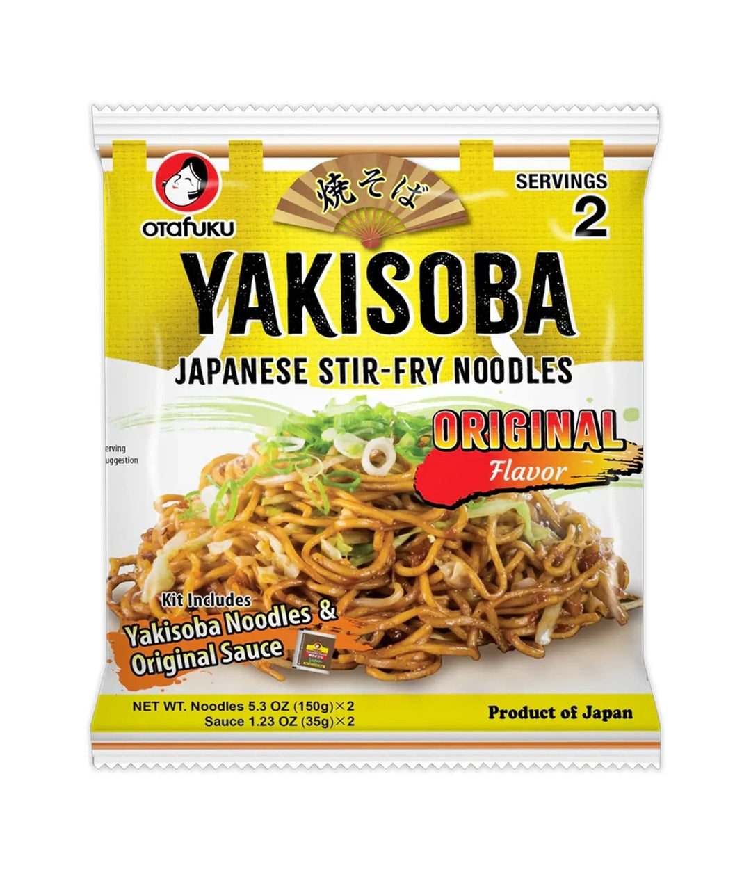 OTAFUKU Yakisoba mit Sauce (2 Portionen) 370g - MAOMAO