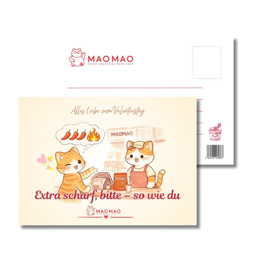 Postkarte „Extra scharf, bitte – so wie du“ (DIN A6) - MAOMAO