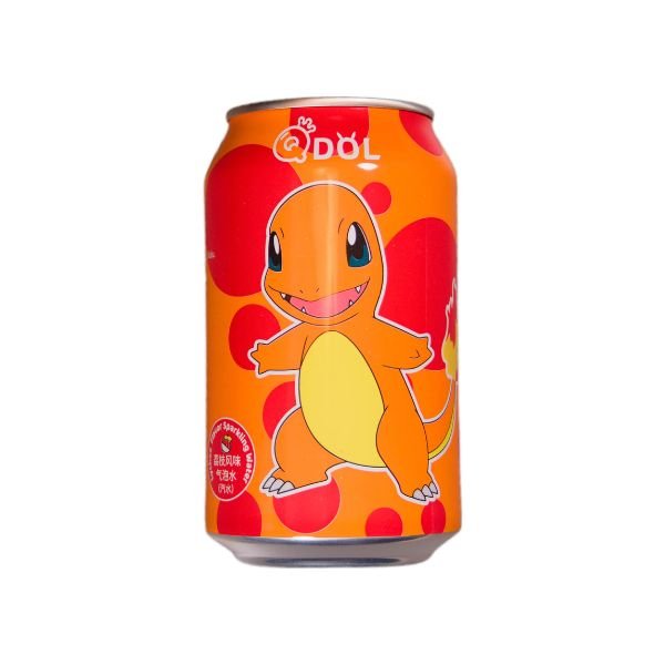 QDOL POKEMON Glumanda Sprudelwasser Litschigeschmack 330ml (EINWEG)