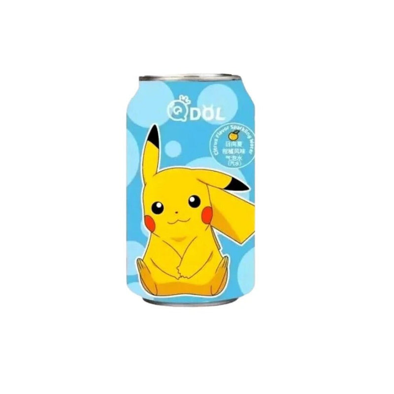 QDOL POKEMON Pikachu Sparkling Water Citrus Flavor 330ml (DISPOSABLE)