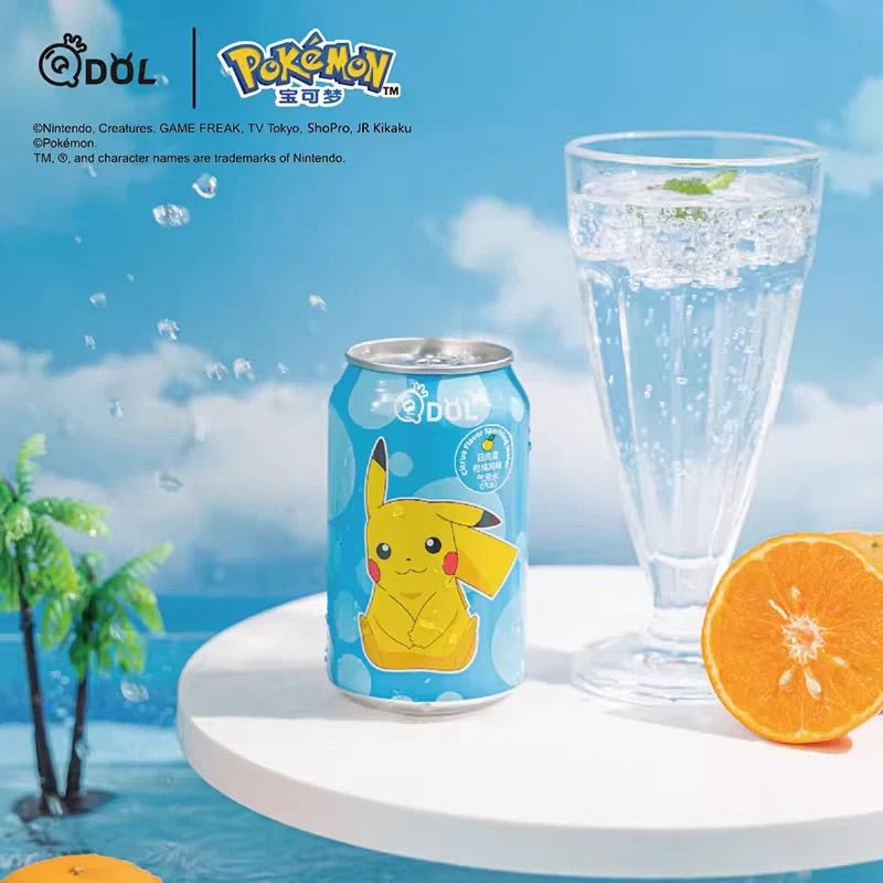 QDOL POKEMON Pikachu Sprudelwasser Zitrusgeschmack 330ml - MAOMAO