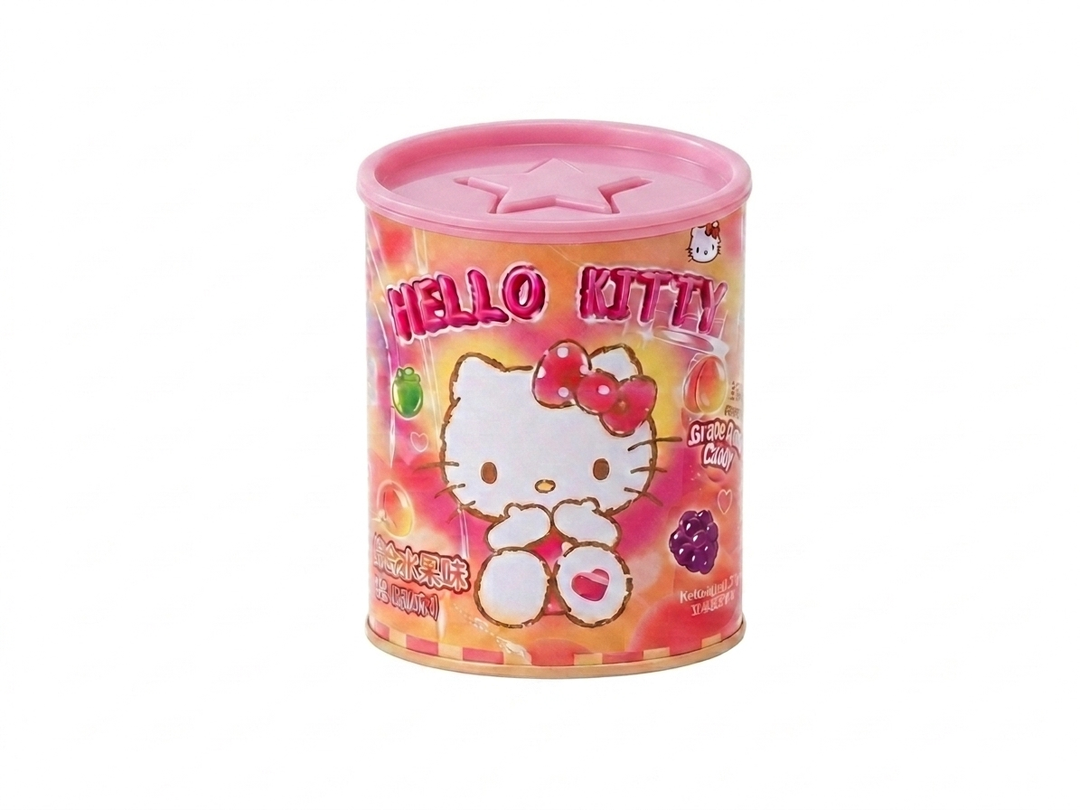 QI HELLO KITTY Erdbeer-Gummibonbons im Sparschwein 27g - MAOMAO