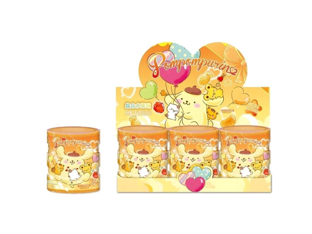 QI POMPOMPURIN Mango - Gummibonbons im Sparschwein 27g - MAOMAO
