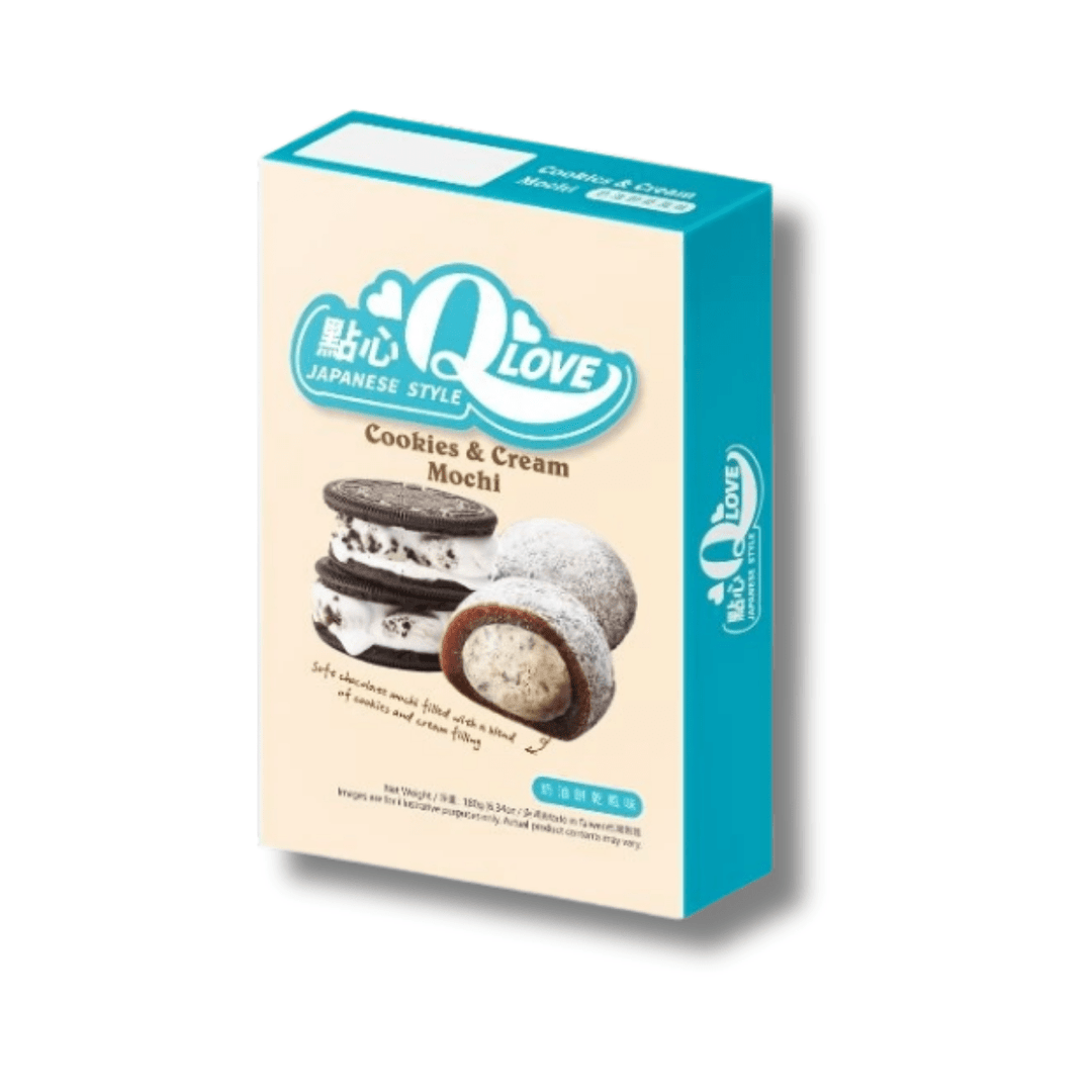 QLOVE Cookies & Cream Deluxe Mochi 180g - MAOMAO