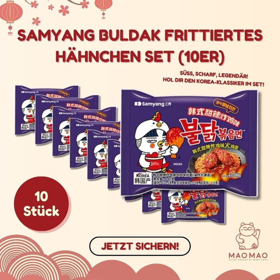 Samyang Buldak Frittiertes Hähnchen Set (10er) - MAOMAO