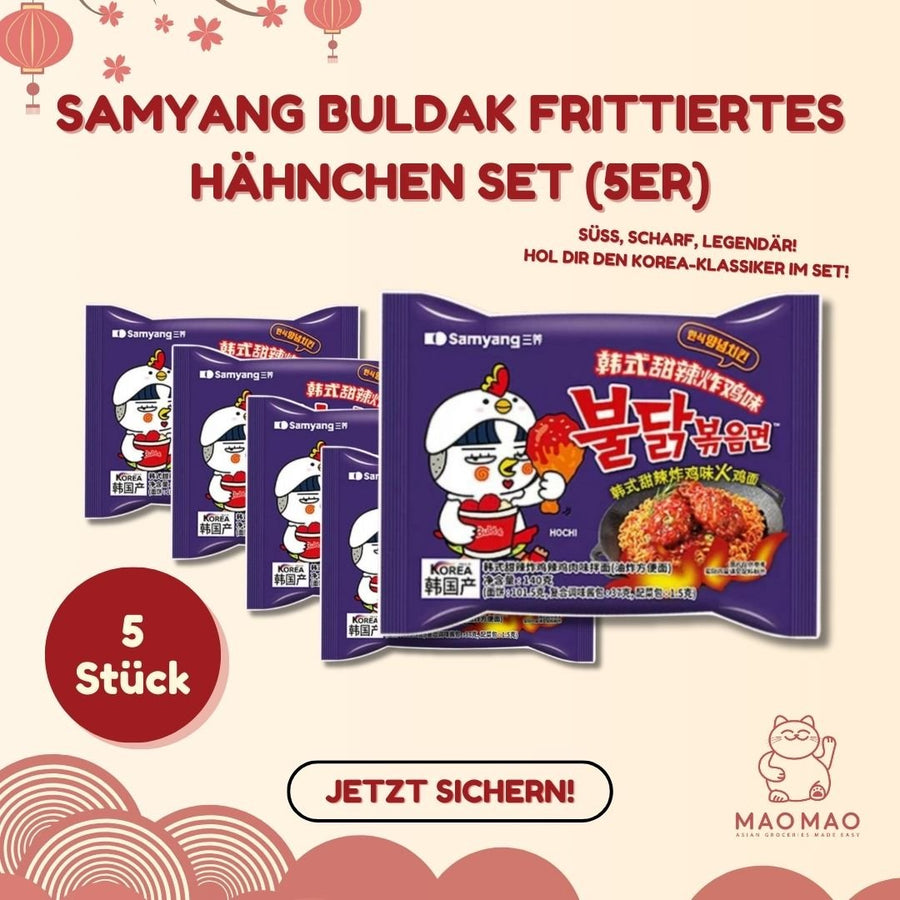 Samyang Buldak Frittiertes Hähnchen Set (5er) - MAOMAO