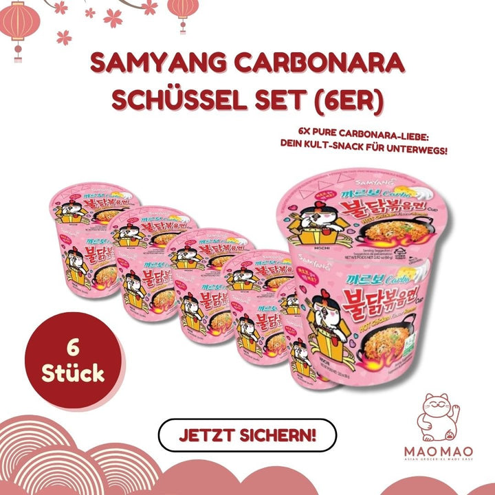 Samyang Carbonara Schüssel Set (6er) - MAOMAO