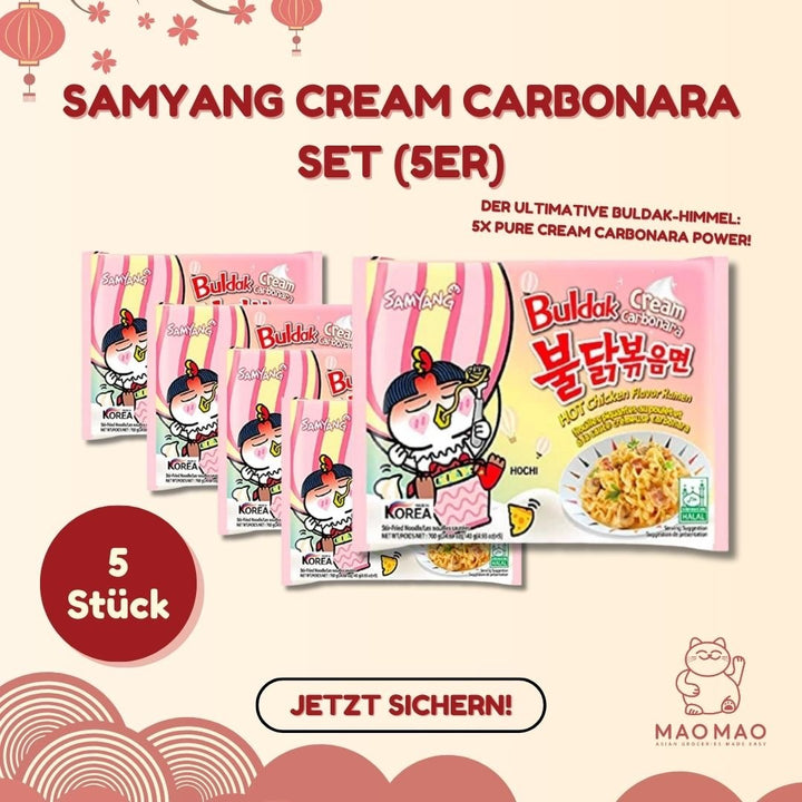 Samyang Cream Carbonara Set (5er) - MAOMAO