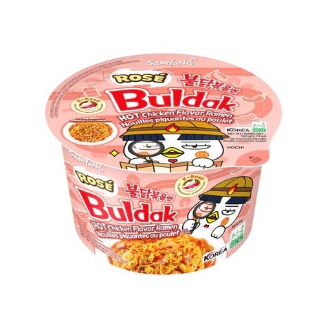 三养辣鸡肉味方便面碗辣玫瑰味105克 - 每单限购3件