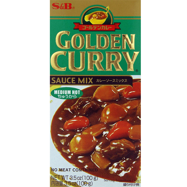 S&amp;B Golden Curry medium hot 92g