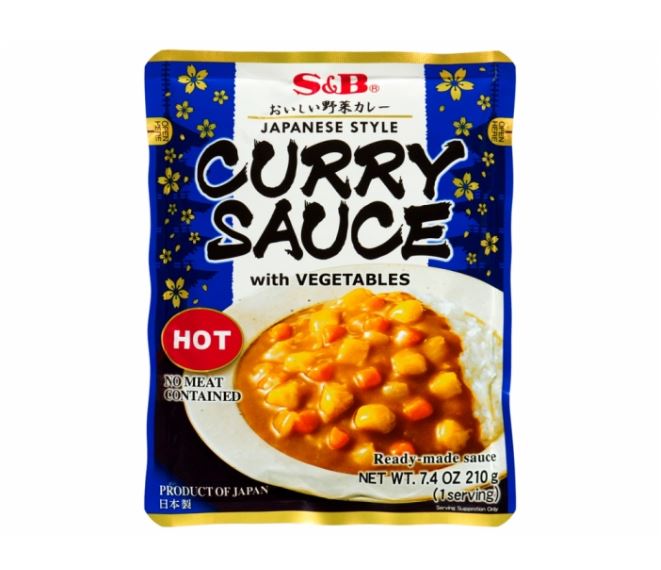 S&B Curry mit Gemüse (scharf) 210g