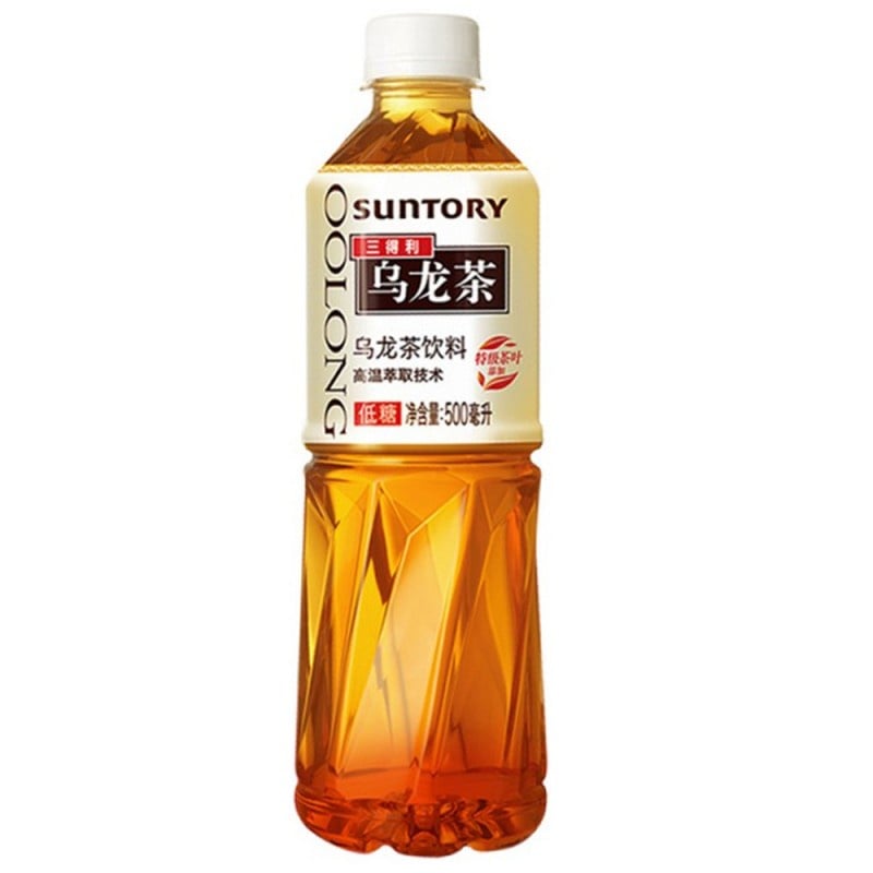 SUNTORY Oolong Tee Weniger Zucker 500ml (EINWEG) - MAOMAO