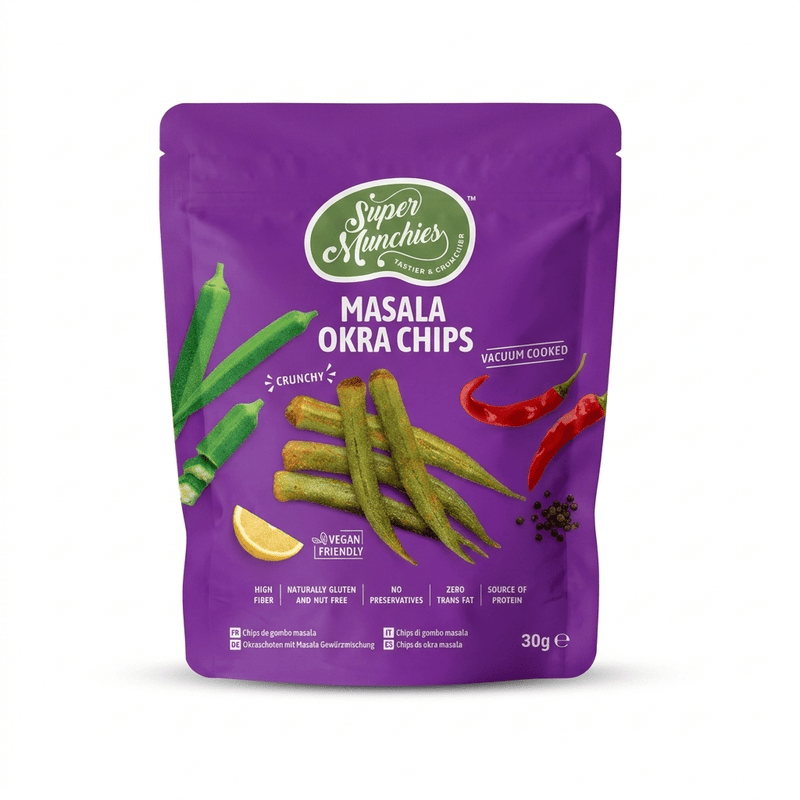 SUPER MUNCHIES Vegan Masala Okra 30g