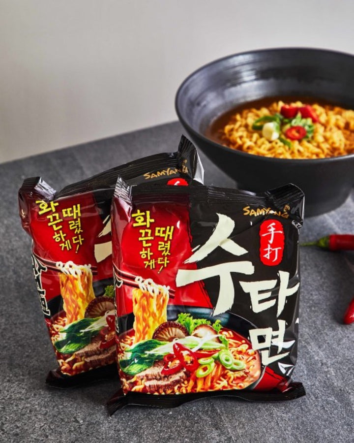 SAMYANG Instant Noodles Sutah Hot &amp; Spicy Beef 120g
