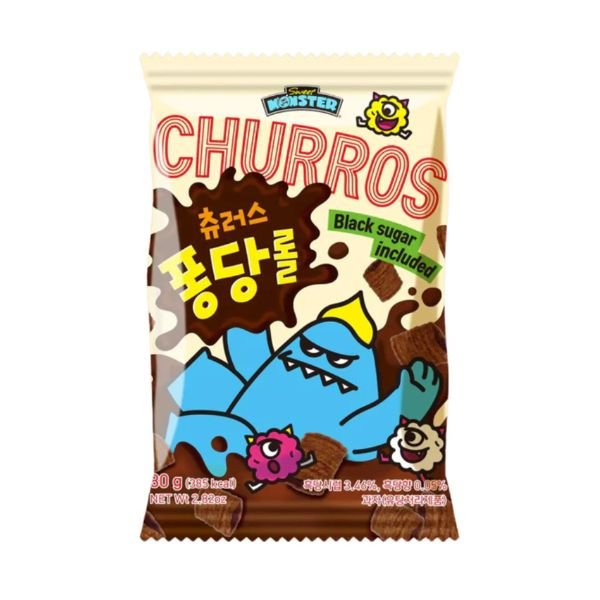 SWEET MONSTER Churros mit schwarzem Zucker 80g