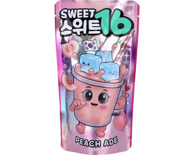 SWEET16 Ade Beutelgetränke Pfirsich Zuckerfrei 200ml - MAOMAO